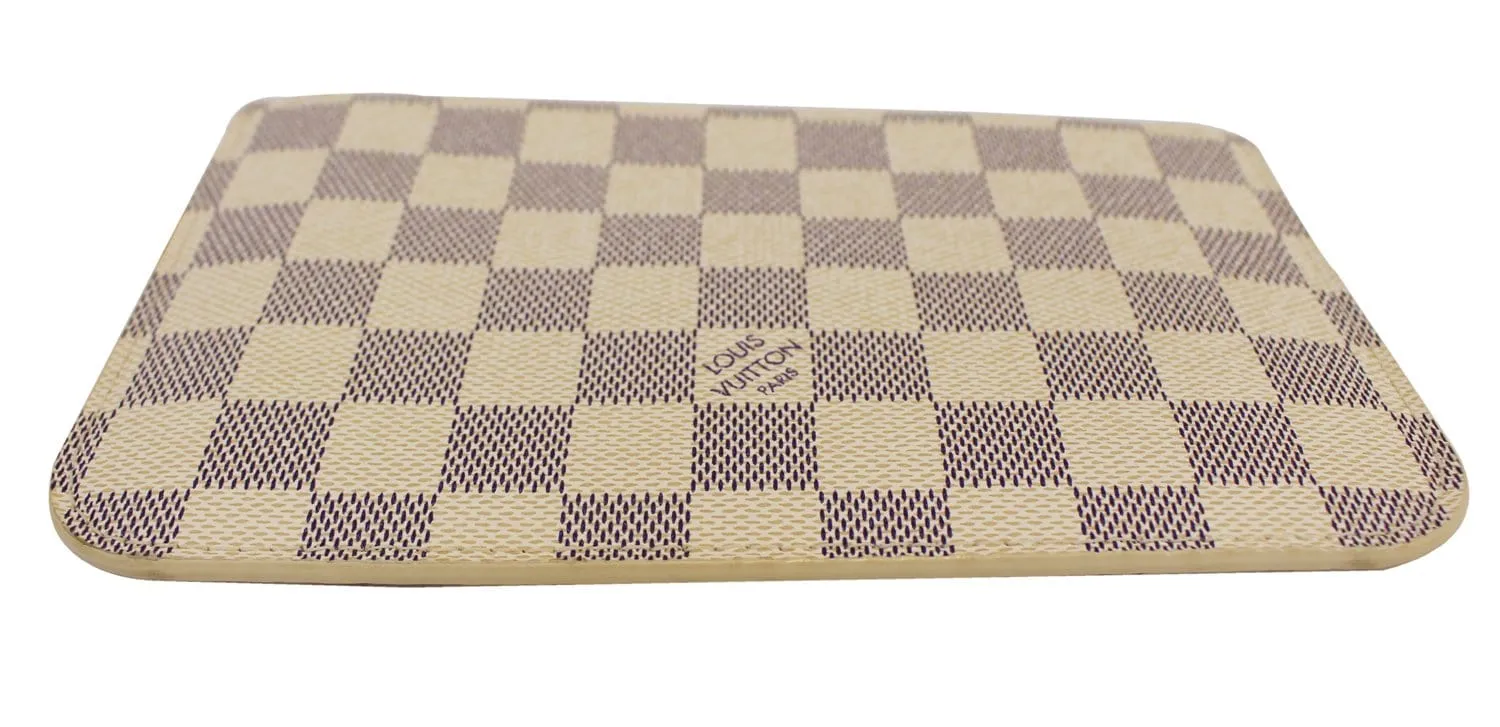 LOUIS VUITTON Neverfull Damier Azur Pochette Wr