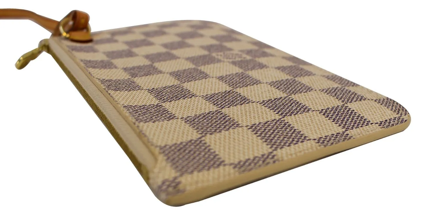 LOUIS VUITTON Neverfull Damier Azur Pochette Wr