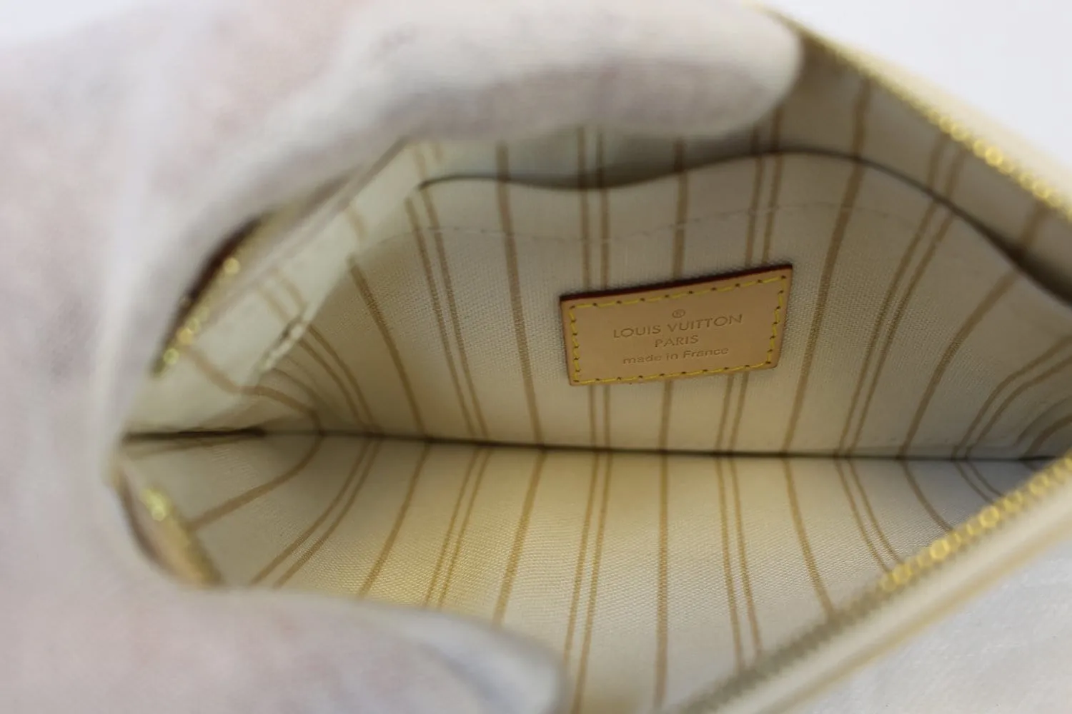 LOUIS VUITTON Neverfull Damier Azur Pochette Wr