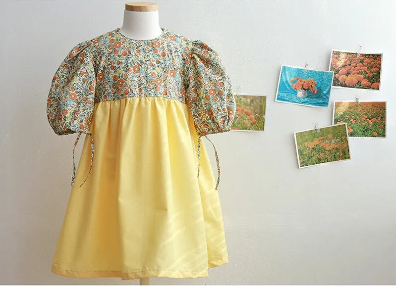 Marigold Flowers Cotton Fabric, Floral Fabric, Digital Printing, Antibacterial, Quality Korean Fabric - Fabric By the Yard /52570