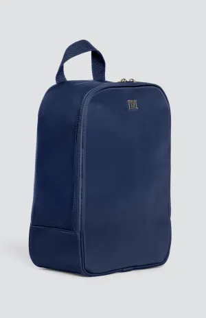 May Shoe Bag with Handle - Navy Blue
