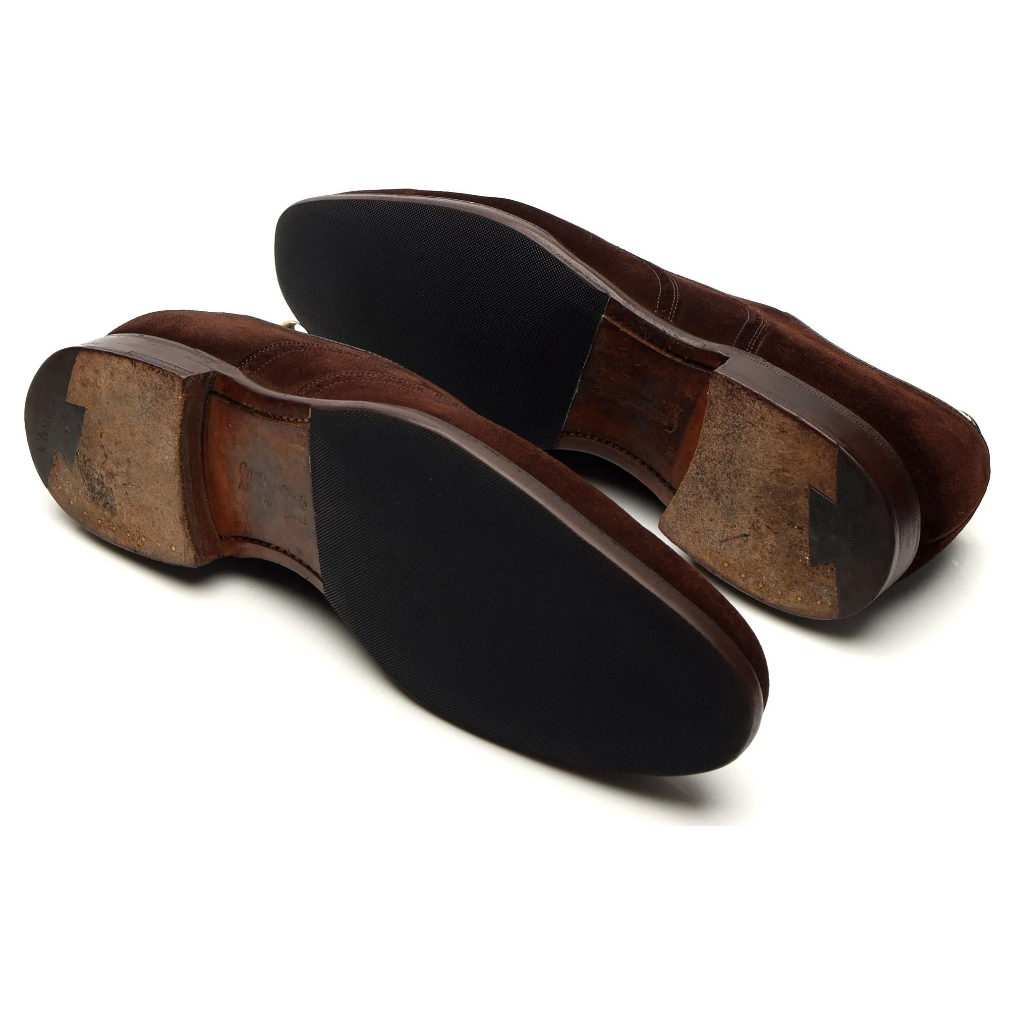 'Measham' Dark Brown Suede Oxford Brogue UK 9 F