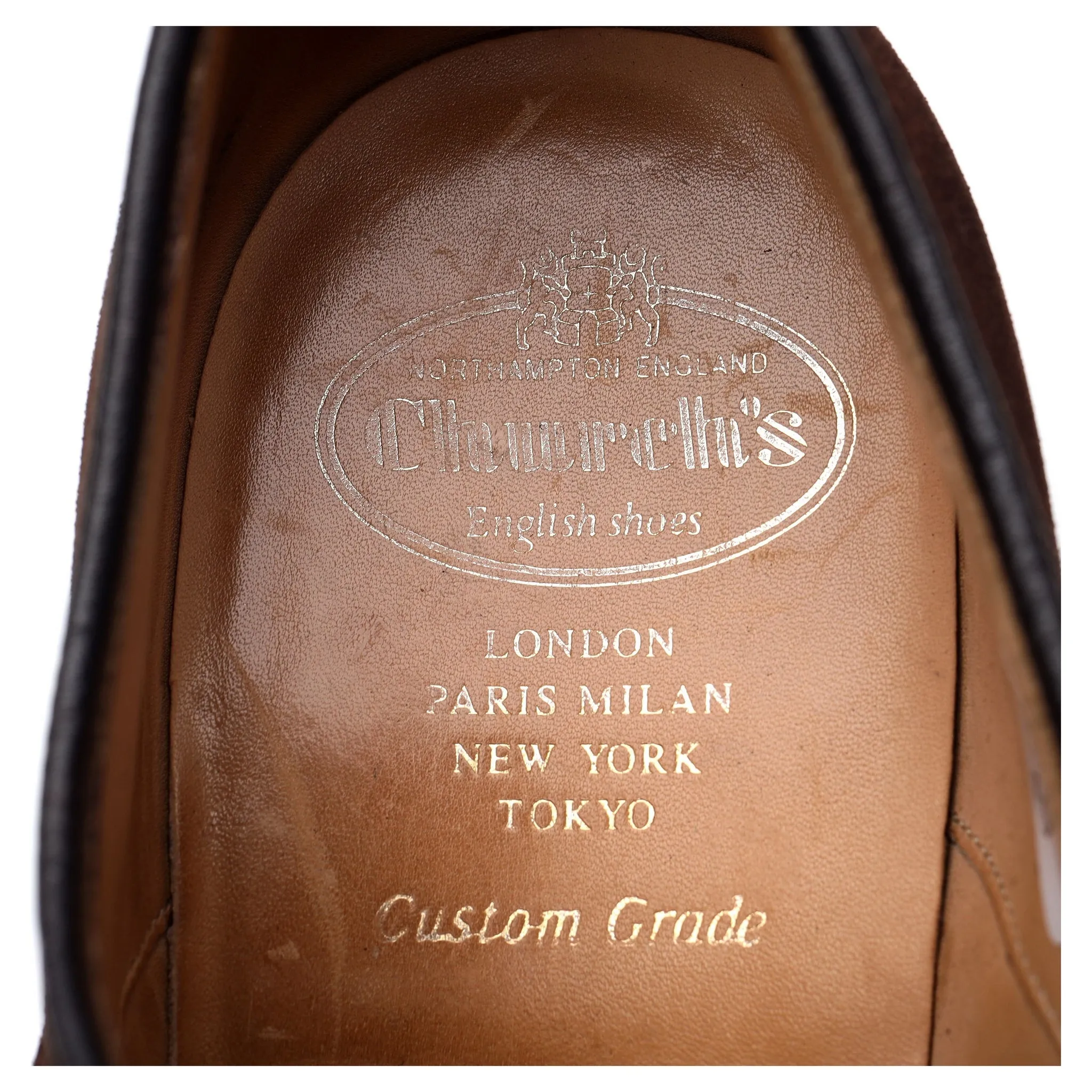 'Measham' Dark Brown Suede Oxford Brogue UK 9 F
