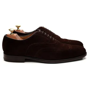 'Measham' Dark Brown Suede Oxford Brogue UK 9 F