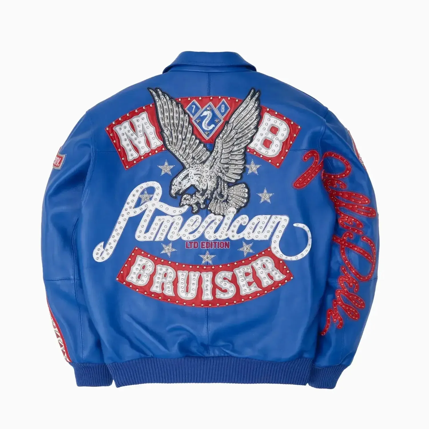 Men's American Bruiser Plush Leather Jacket