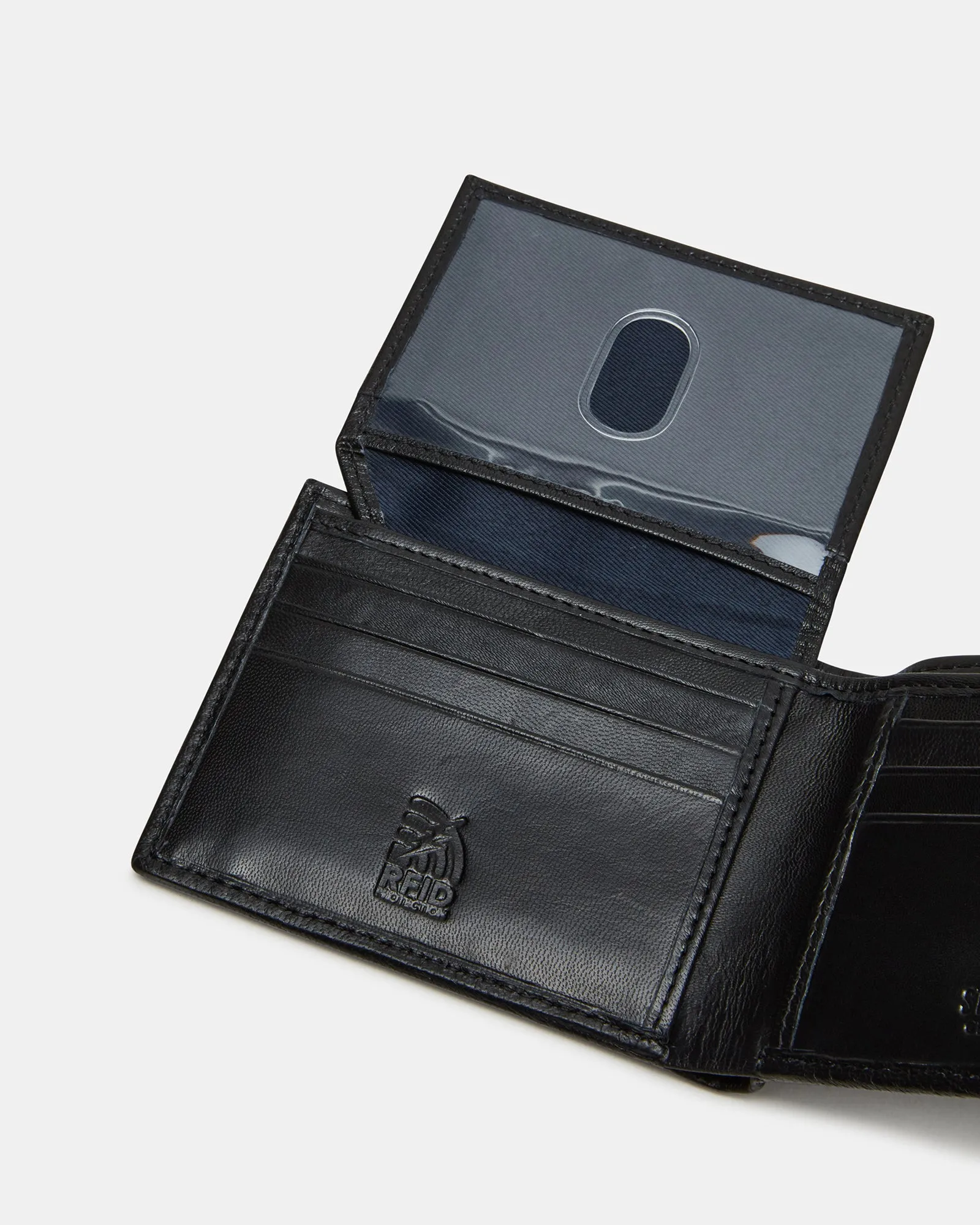 MEN'S BIFOLD LEATHER WALLET BLACK