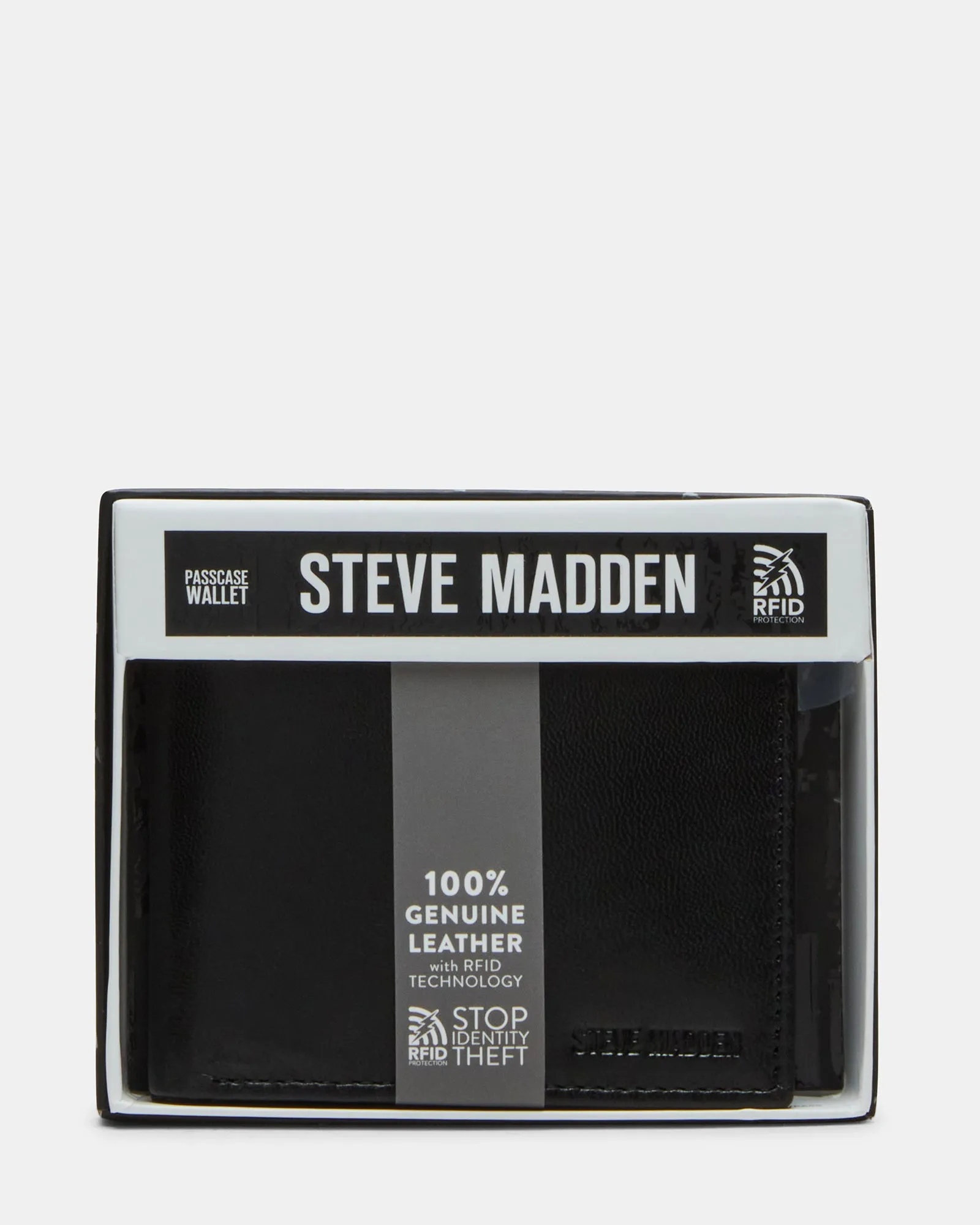 MEN'S BIFOLD LEATHER WALLET BLACK