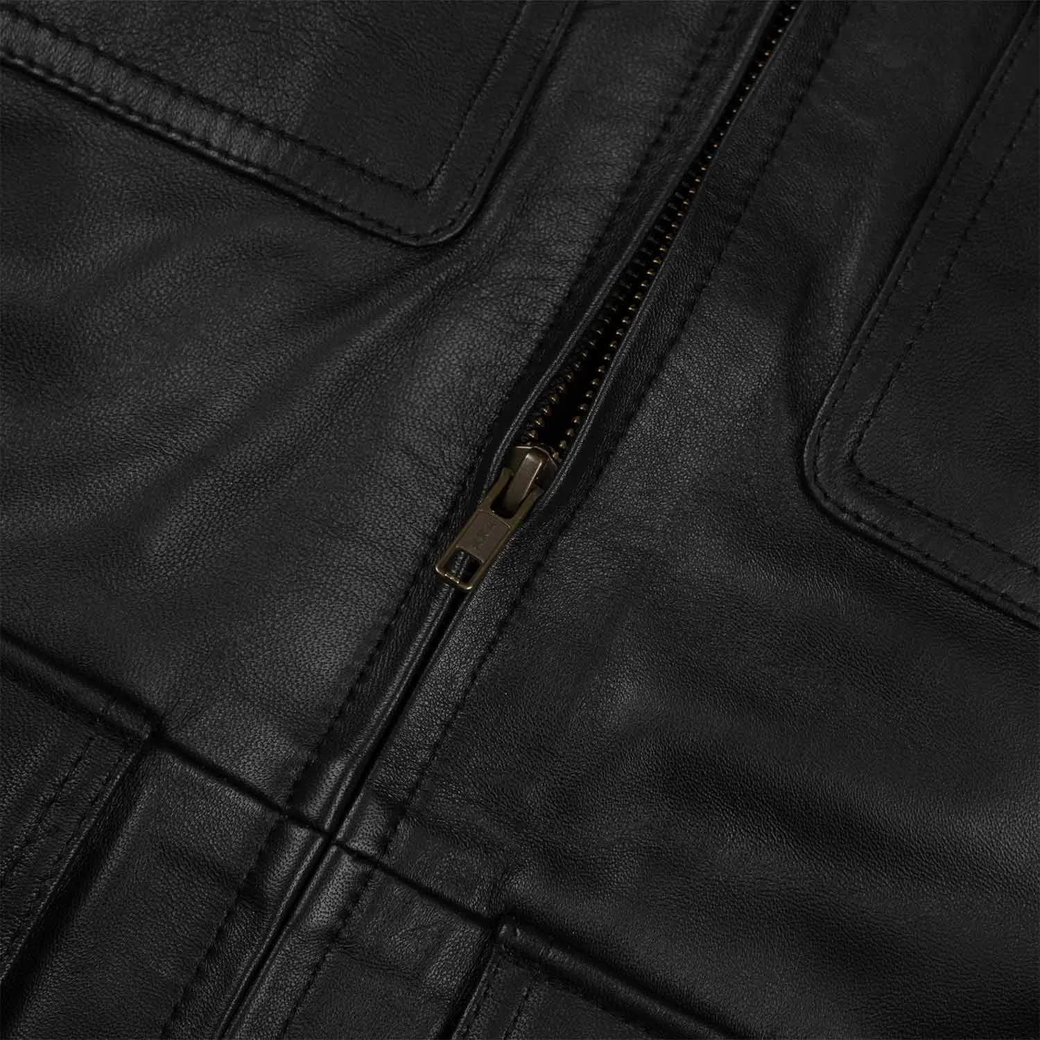 Men’s Black Leather Elegant Jacket