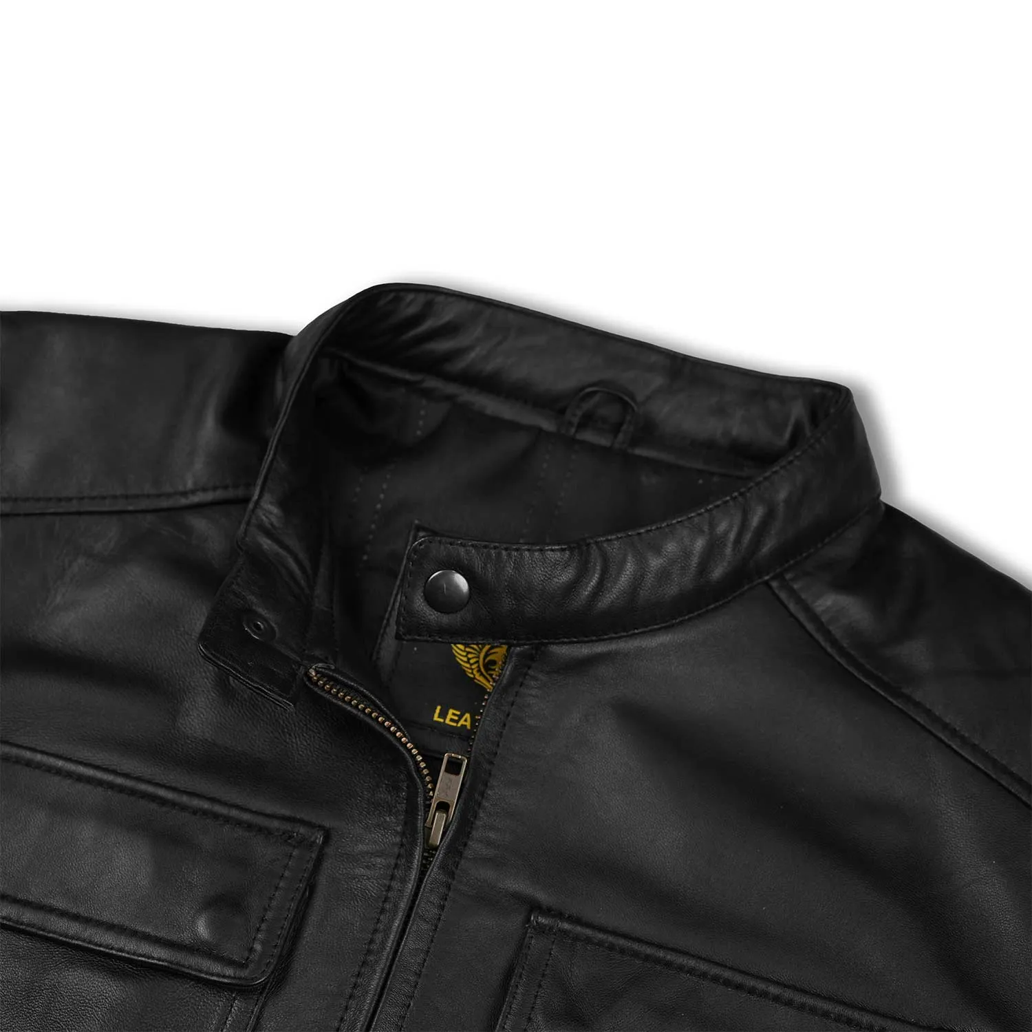 Men’s Black Leather Elegant Jacket