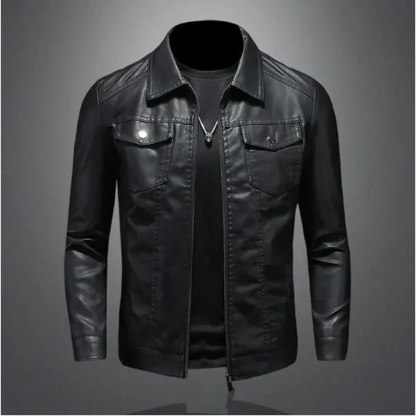 Men's Calvin Vintage Leather Jacket