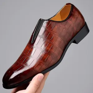 Men's Formal Waterproof Slip On Shoes | Oxford