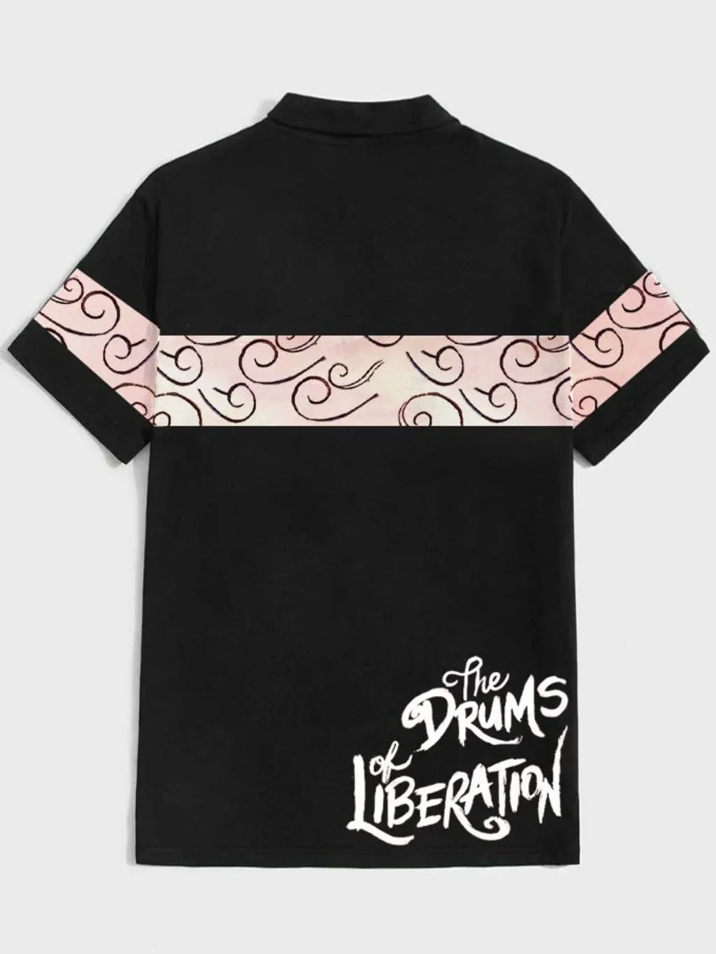 Men's I Can Hear The Drums of Liberation Anime Print Polo Shirt