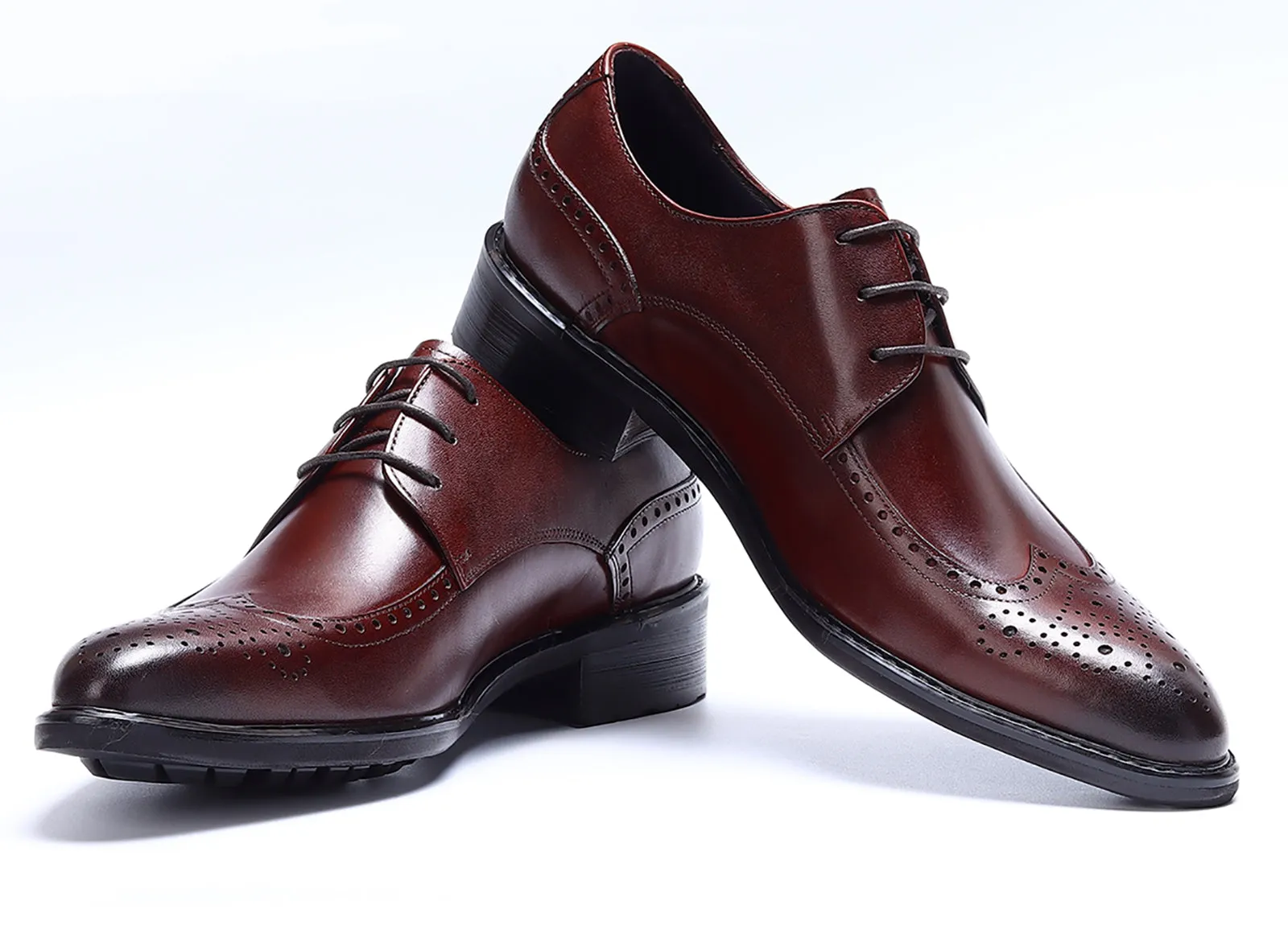 Men's Lace-up Brogues Leather Derby