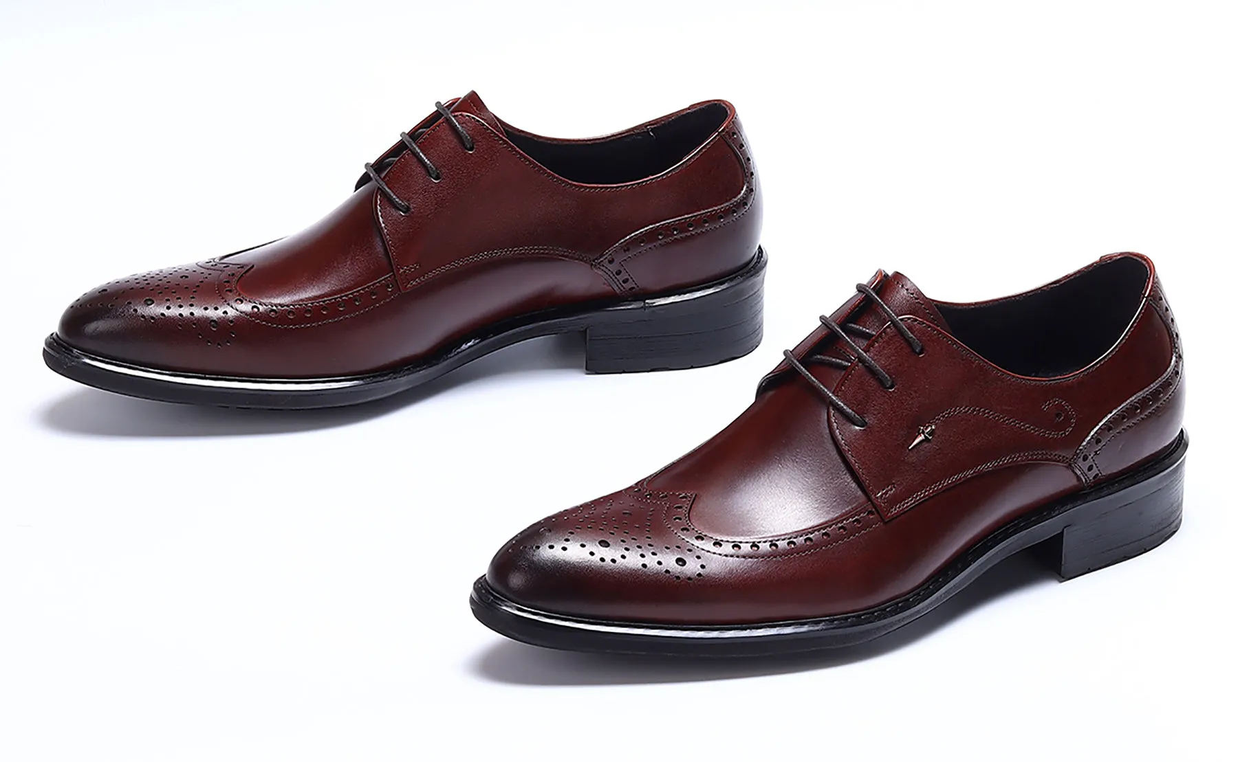 Men's Lace-up Brogues Leather Derby