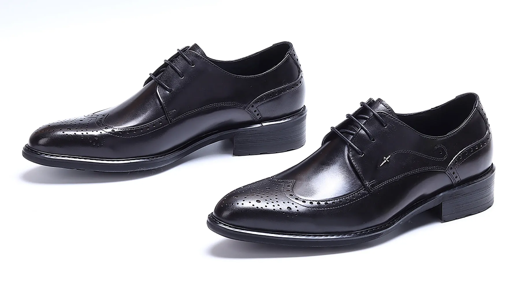 Men's Lace-up Brogues Leather Derby