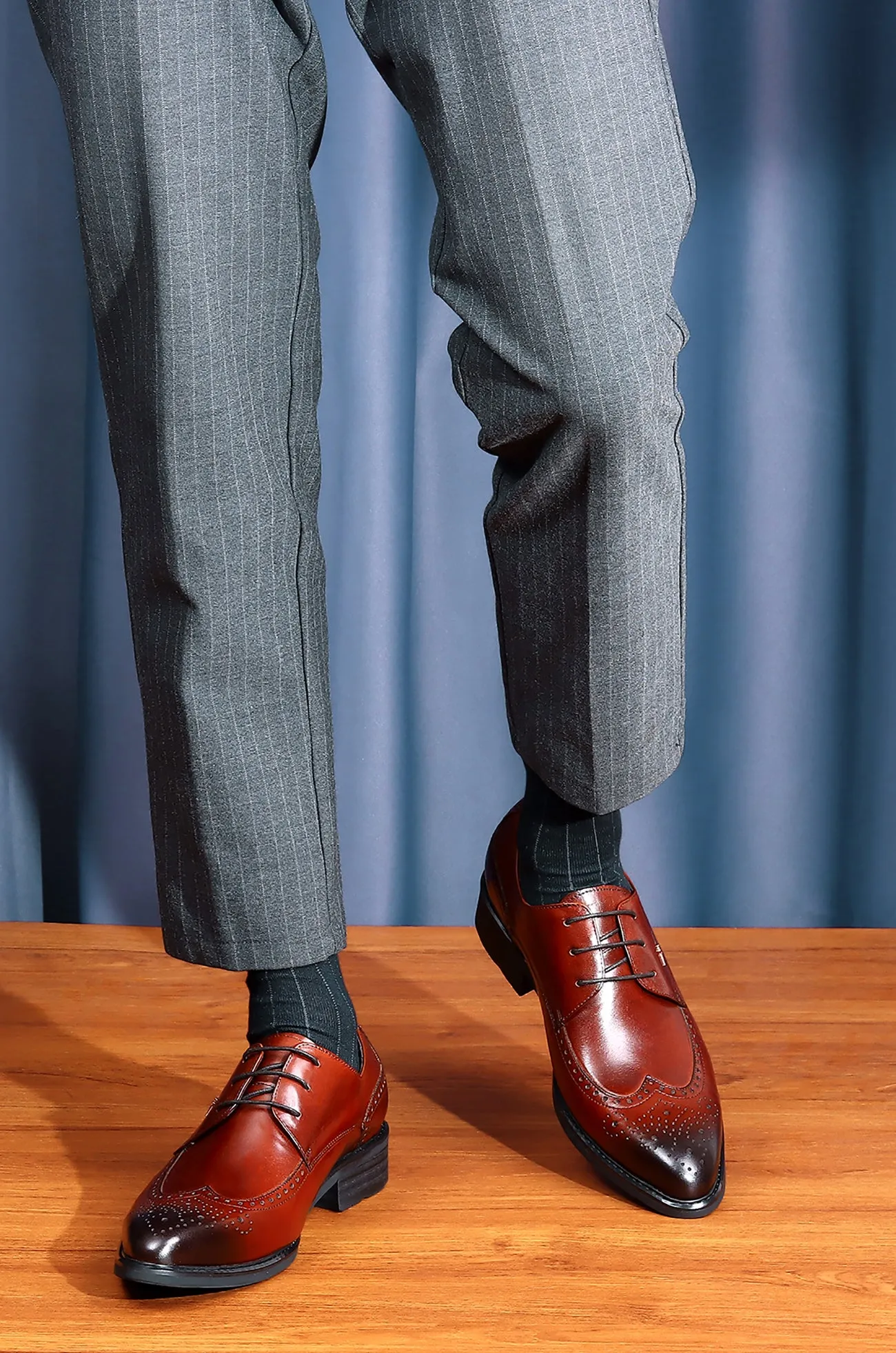 Men's Lace-up Brogues Leather Derby