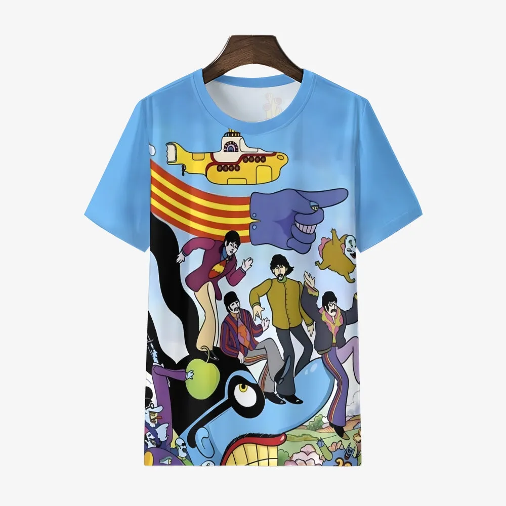 Men's Rock Band Crew Neck Casual T-Shirt 2403000479