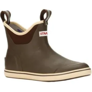 MENS XTRATUF 6IN ANKLE DECK BOOT-CHOCOLATE/TAN