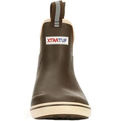 MENS XTRATUF 6IN ANKLE DECK BOOT-CHOCOLATE/TAN