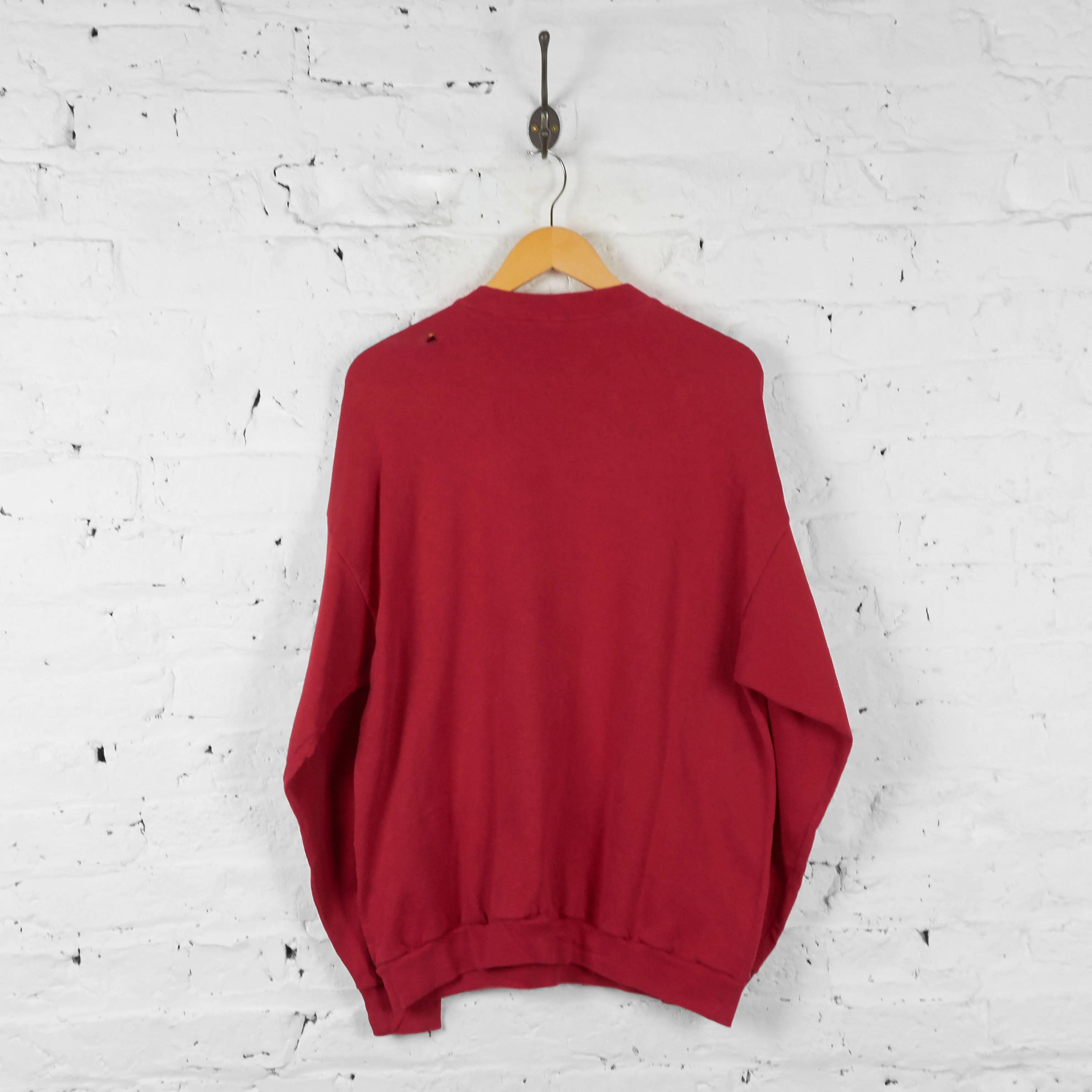 Mickey Mouse 90s Sweatshirt - Red - XL