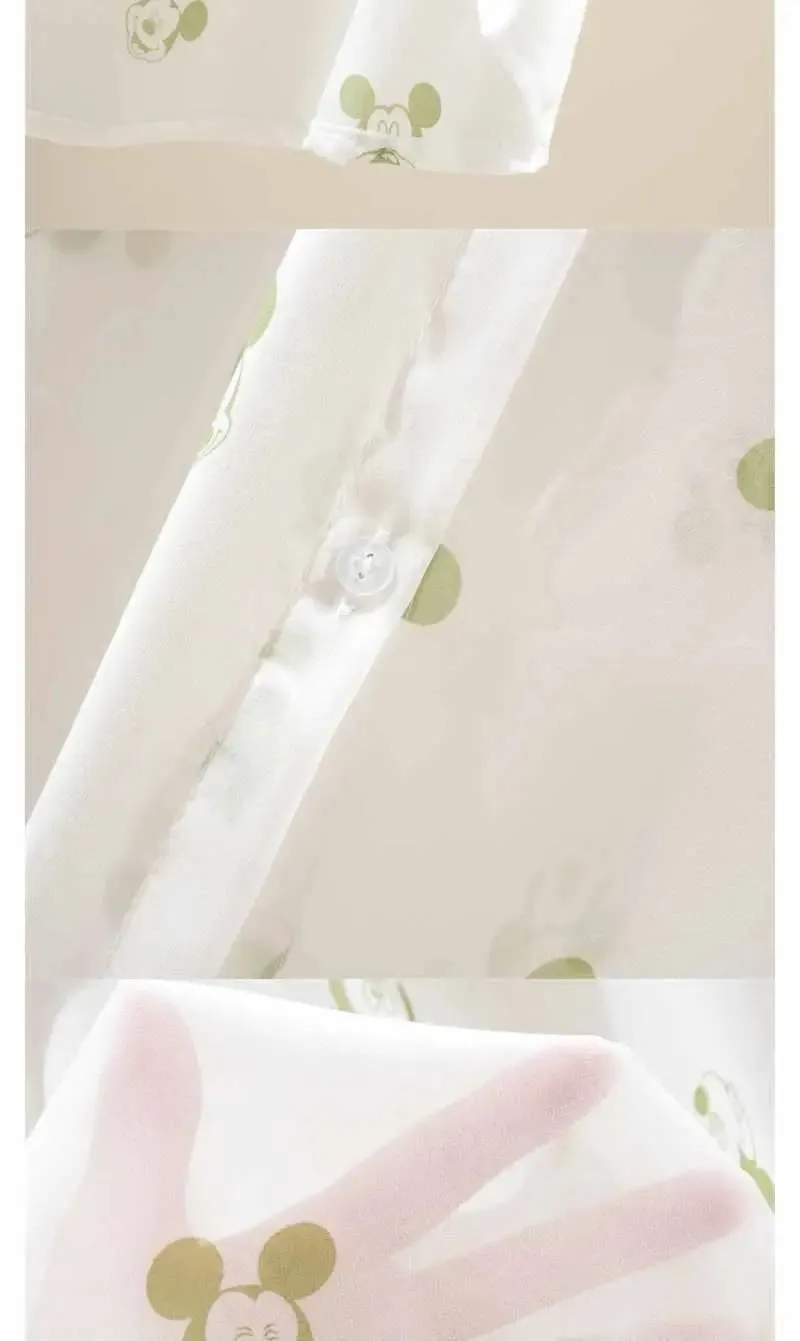 Mickey Mouse Long Sleeve Cover-Up Top & Casual Blouse