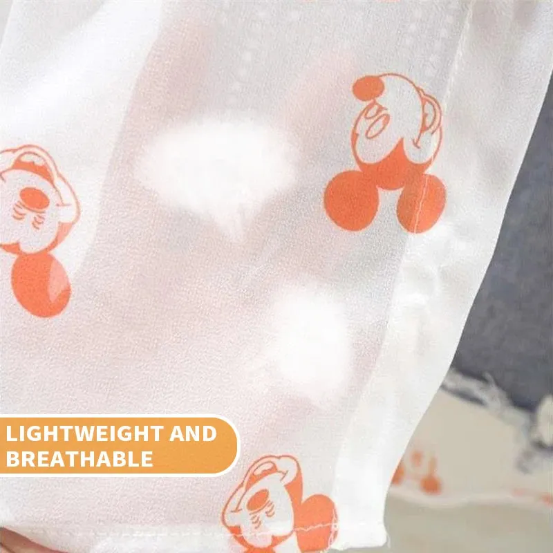 Mickey Mouse Long Sleeve Cover-Up Top & Casual Blouse