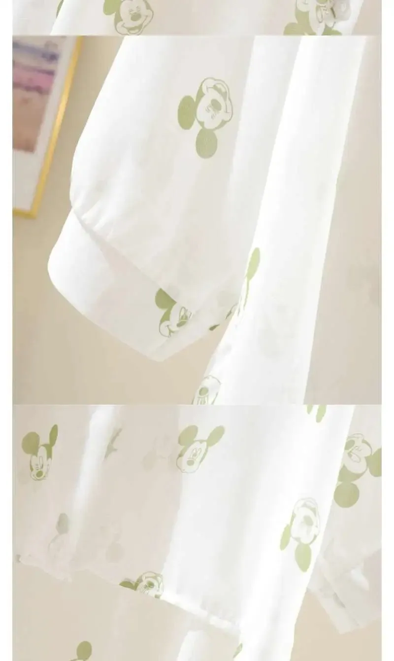 Mickey Mouse Long Sleeve Cover-Up Top & Casual Blouse