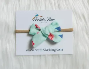 Mint Floral Baby Headband