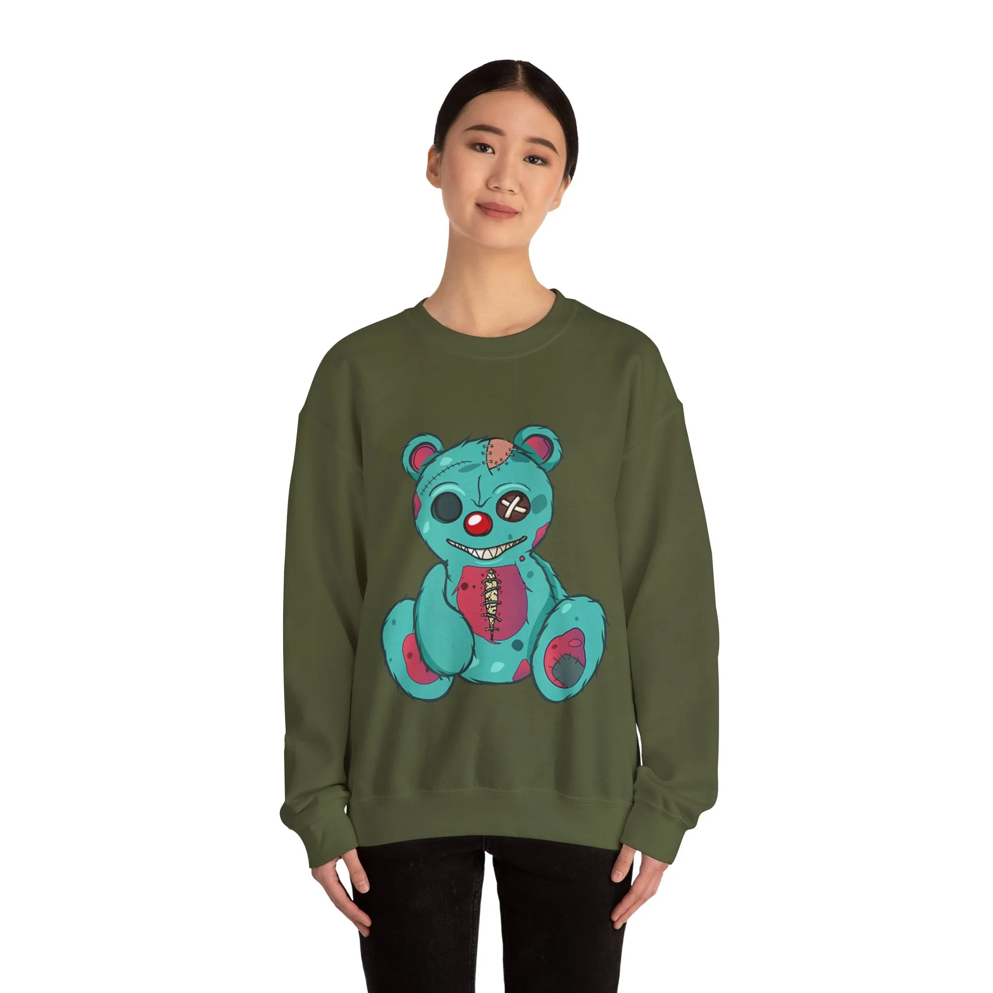 Missing Eye Teddy Bear Sweatshirt