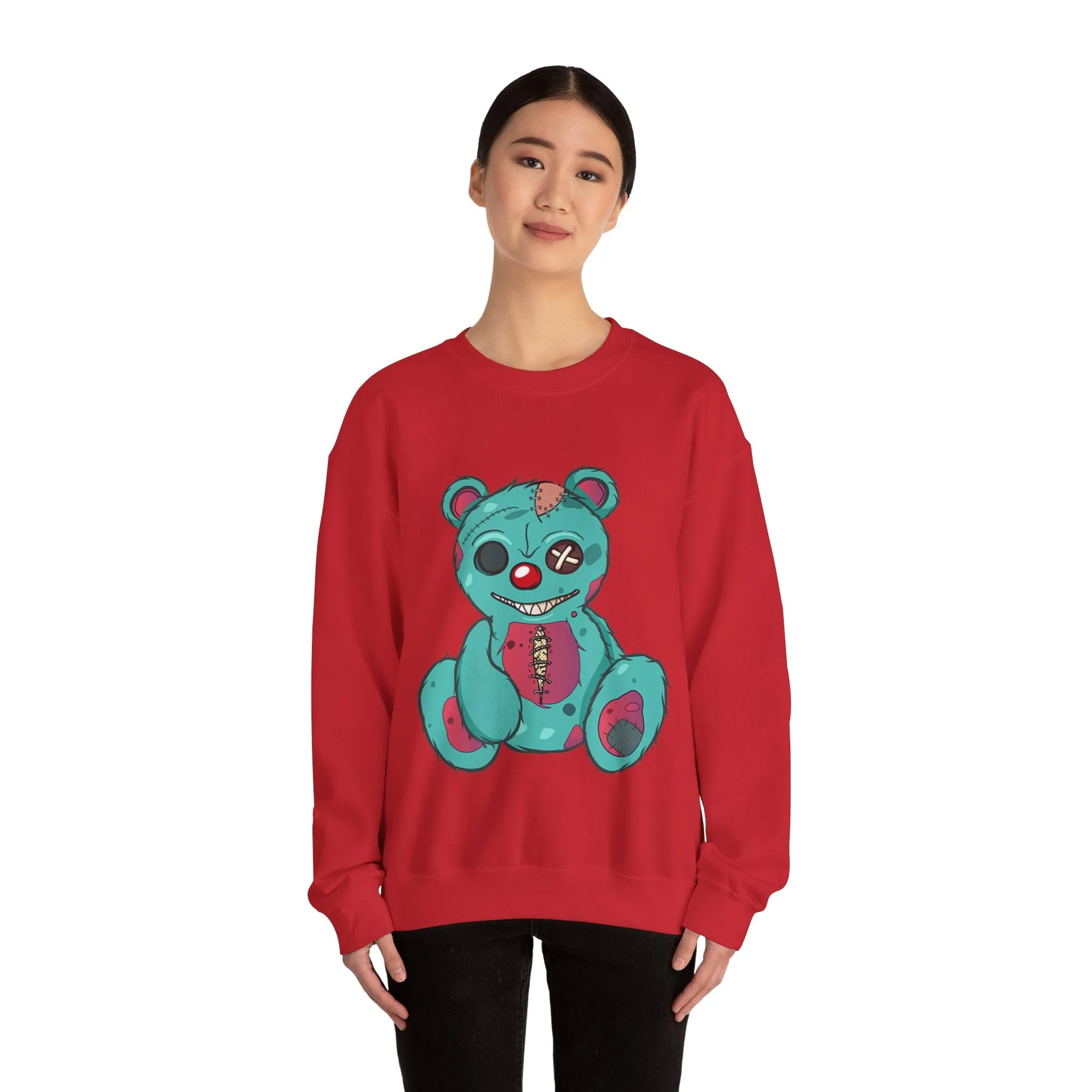 Missing Eye Teddy Bear Sweatshirt