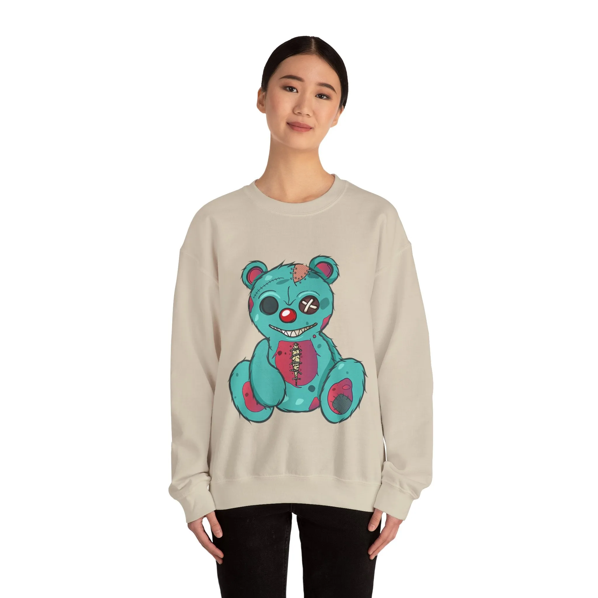 Missing Eye Teddy Bear Sweatshirt