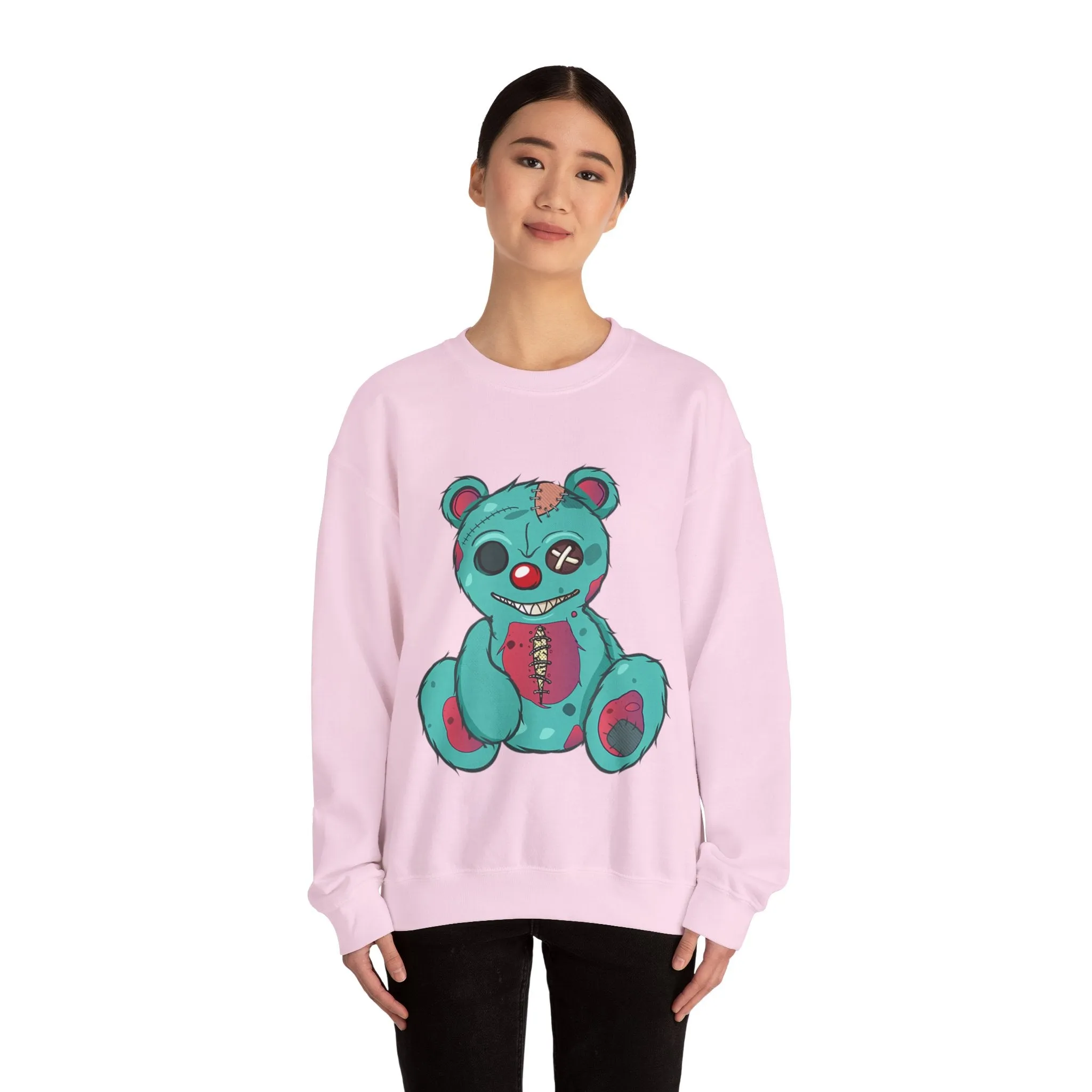 Missing Eye Teddy Bear Sweatshirt