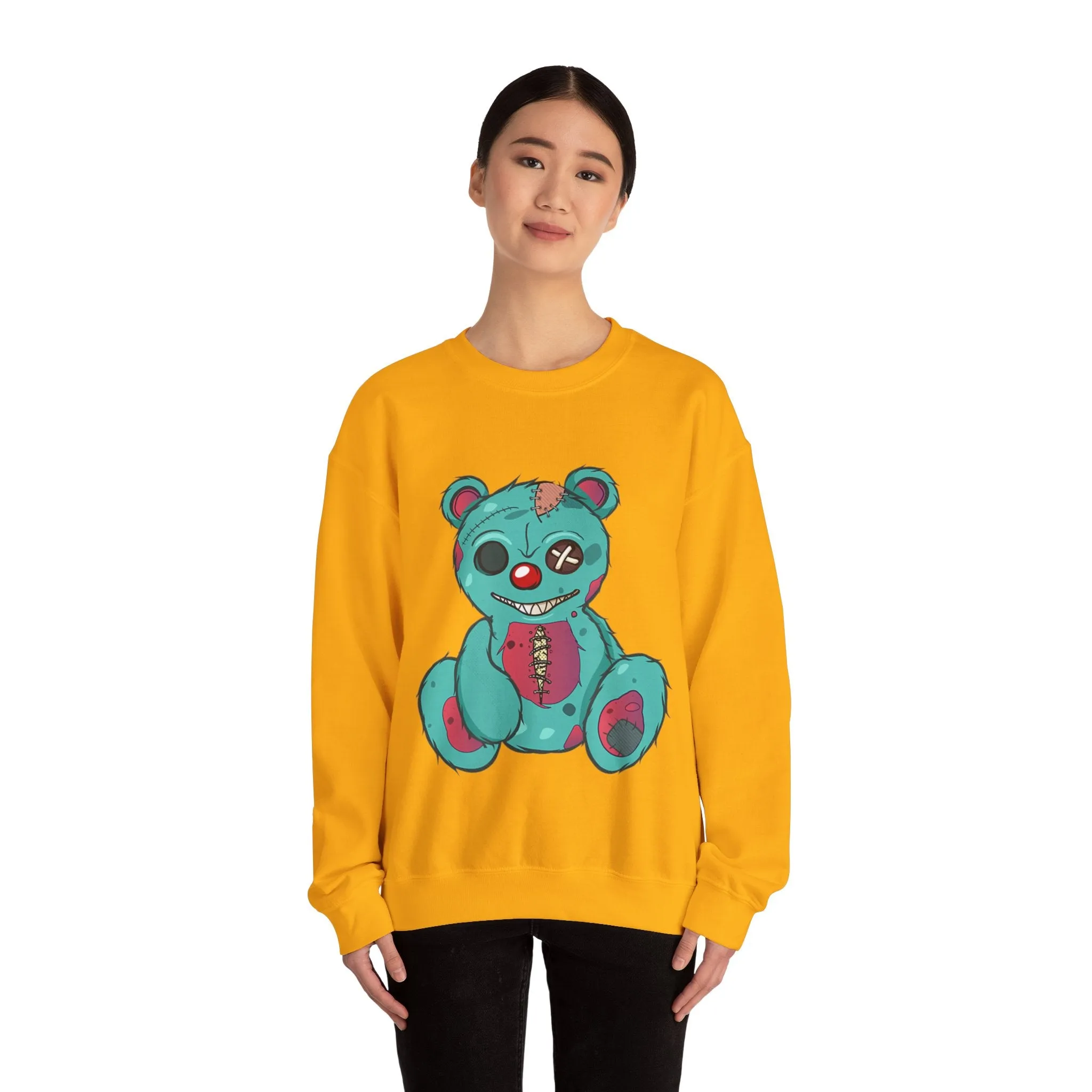 Missing Eye Teddy Bear Sweatshirt