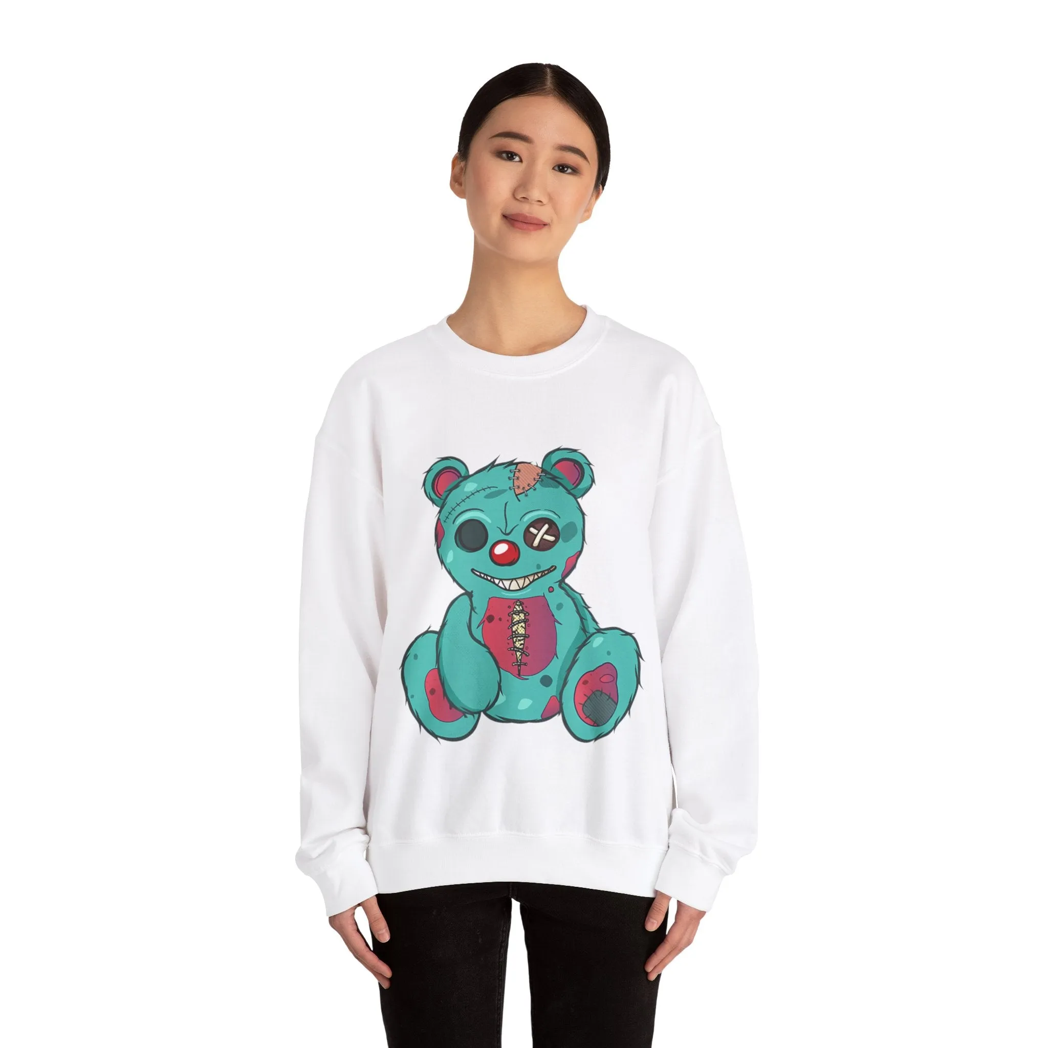 Missing Eye Teddy Bear Sweatshirt