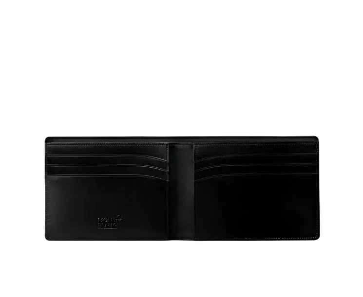 Montblanc Meisterstuck 6 Credit Card Black Leather Wallet