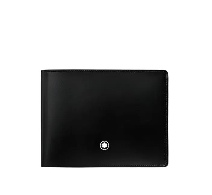 Montblanc Meisterstuck 6 Credit Card Black Leather Wallet