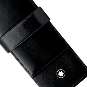 Montblanc Siena Black Leather Meisterst&uuml;ck 2 Pen Pouch