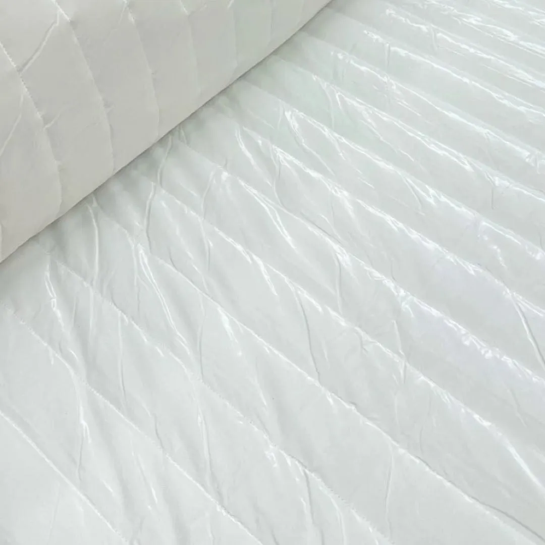 Montcler Mirror Pu Fabric White 140 cm