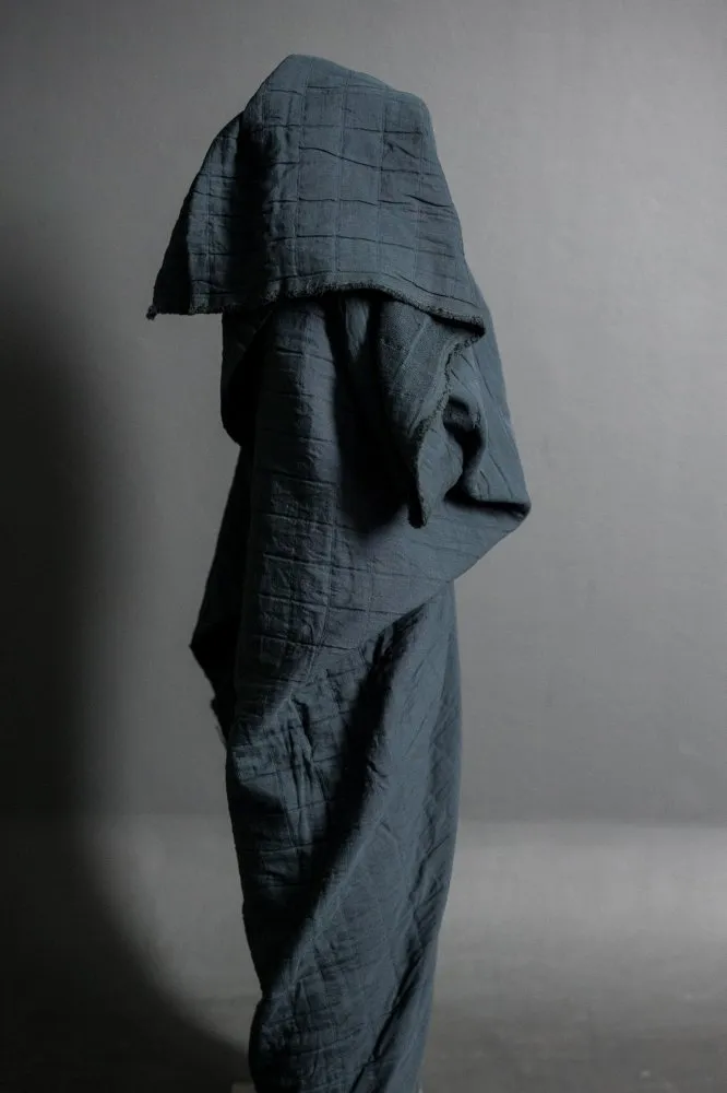 Moody Blue Cotton Jacquard