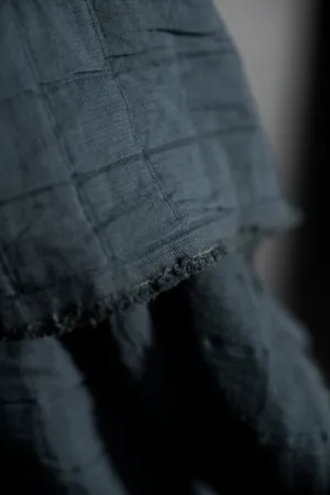 Moody Blue Cotton Jacquard