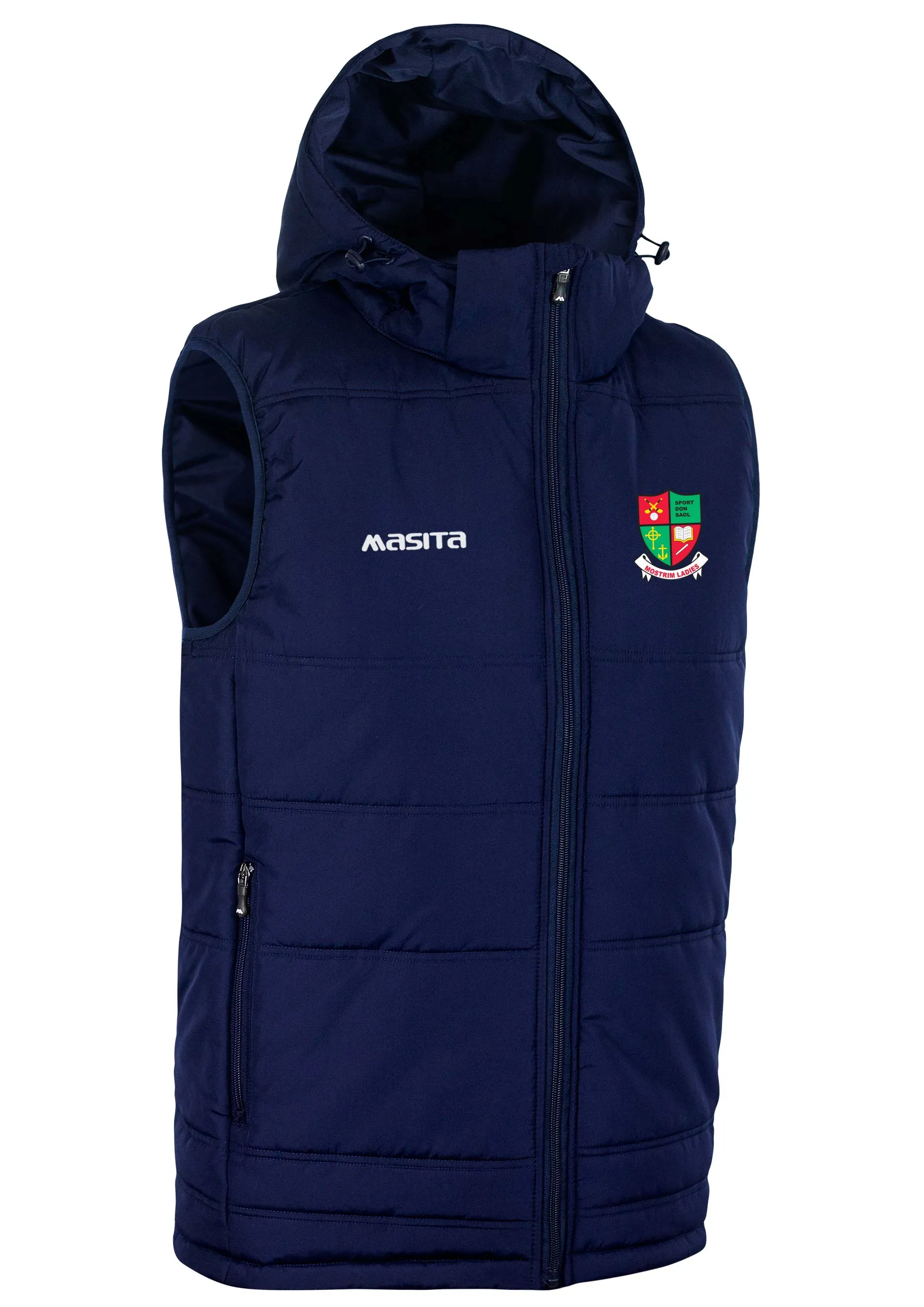 Mostrim Ladies Pop Up Shop Nova Sleeveless Navy Gilet Adult