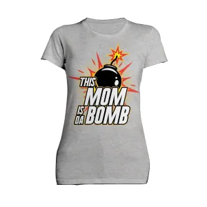 Mother's Day Cartoon Mom Mum Bomb Fuse Explode Women's T-Shirt