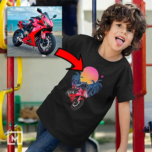 Motorcycles | Custom Print for Kids | Unisex T-shirt