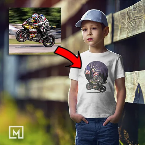 Motorcycles | Custom Print for Kids | Unisex T-shirt