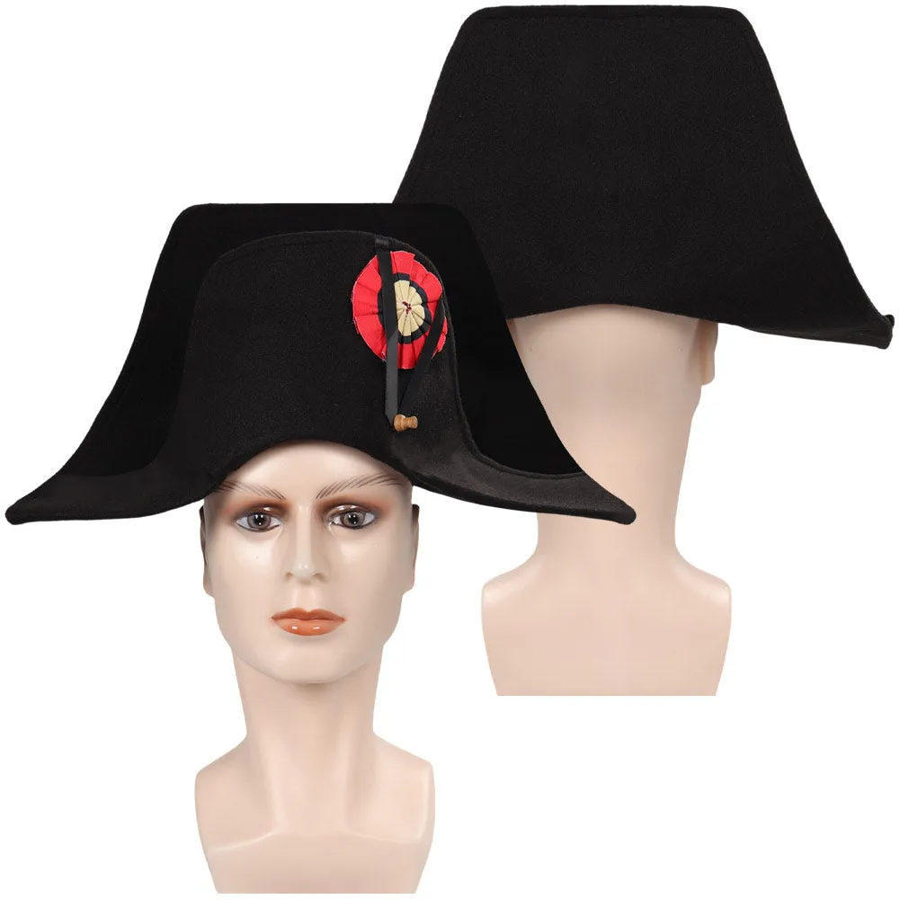 Napoleon Captain Hat Cosplay Cap Halloween Carnival Accessories