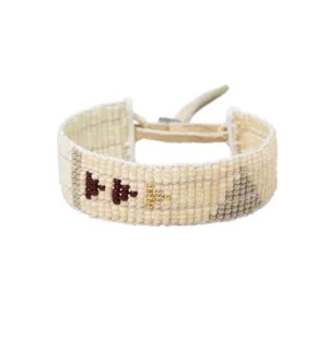Narrow Pembetatu Warrior Bracelet (Pink, Gold, Burgundy, Taupe, Off White)