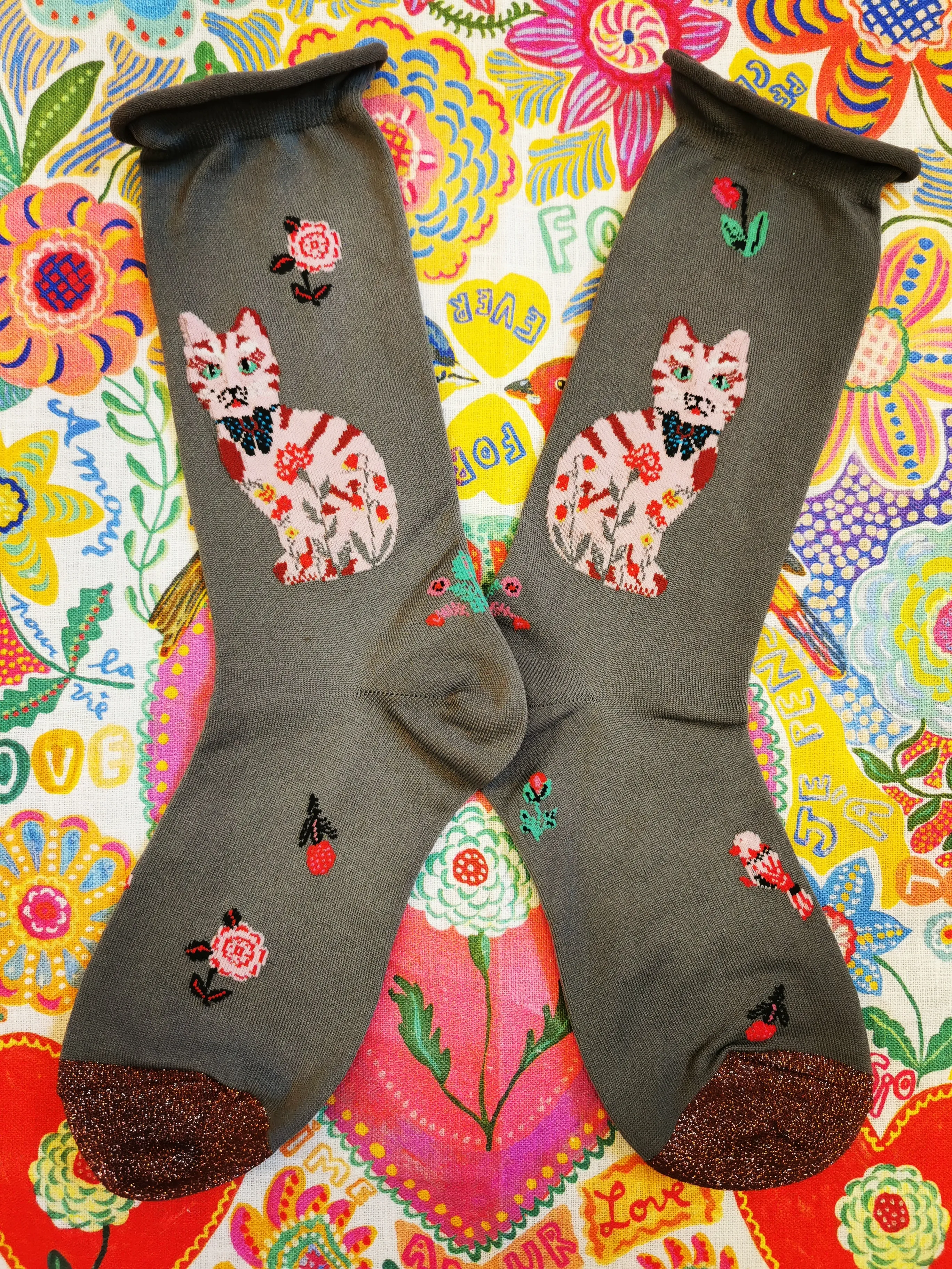 Nathalie Lete cat socks