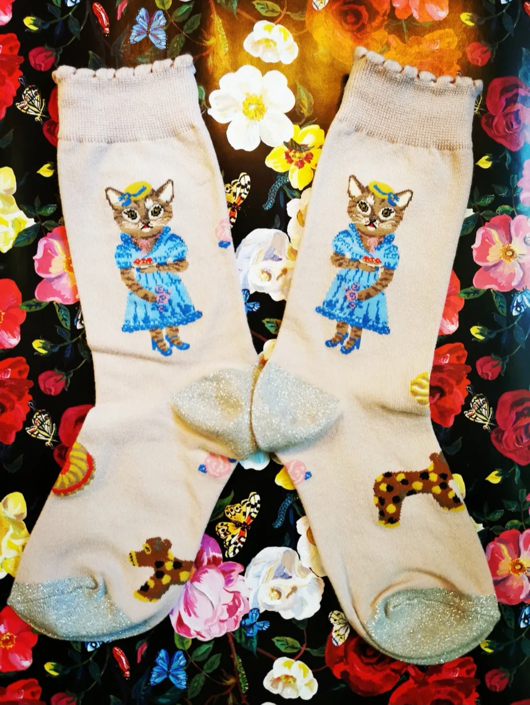 Nathalie Lete cat socks