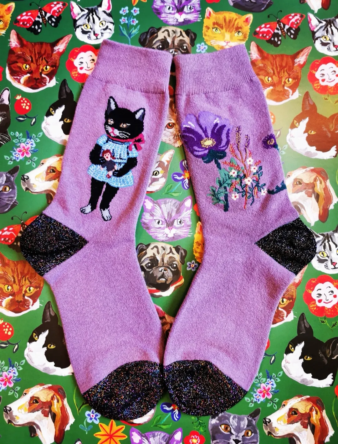 Nathalie Lete cat socks