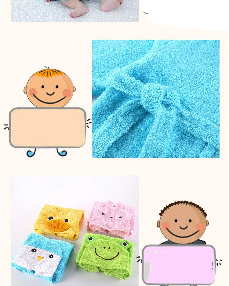 New Cotton Cartoon Bathrobes ForBoys And Girls